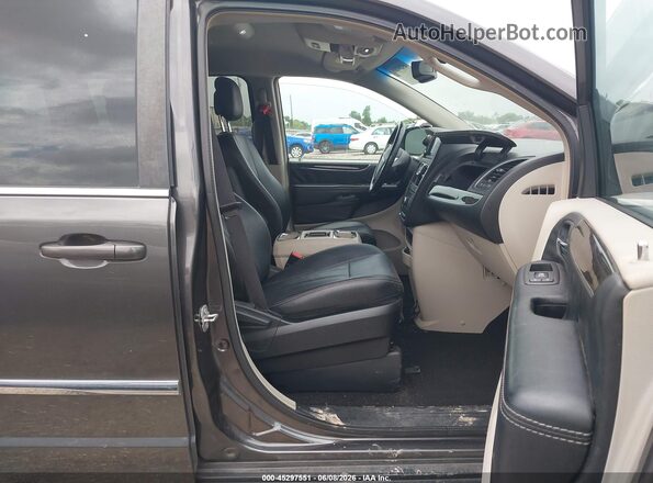 2C4RC1BGXGR293436 2016 CHRYSLER TOWN & COUNTRY Gray წინა სალონის ხედი
