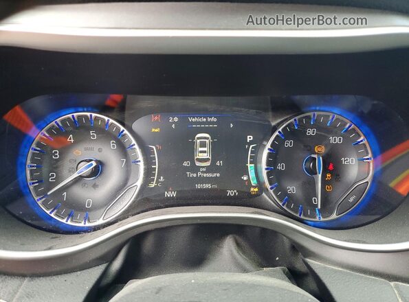 2C4RC1BGXNR100151 2022 CHRYSLER PACIFICA Gray Instrument cluster view