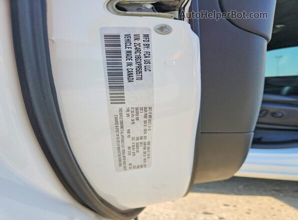 2C4RC1BGXPR505770 2023 CHRYSLER PACIFICA White Widok naklejki z numerem VIN