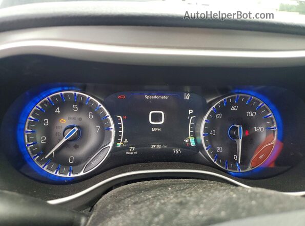 2C4RC1BGXSR538034 2025 CHRYSLER PACIFICA Black ხელსაწყოთა პანელის ხედი