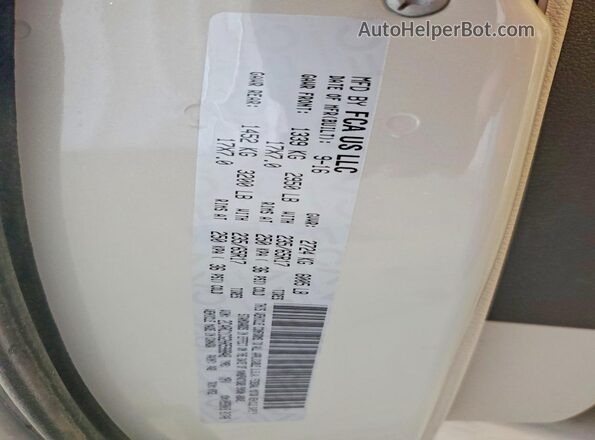 2C4RC1CG2HR598848 2017 CHRYSLER PACIFICA White Widok naklejki z numerem VIN