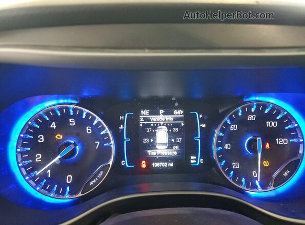 2C4RC1CG2HR598848 2017 CHRYSLER PACIFICA White Widok zestawu wskaźników