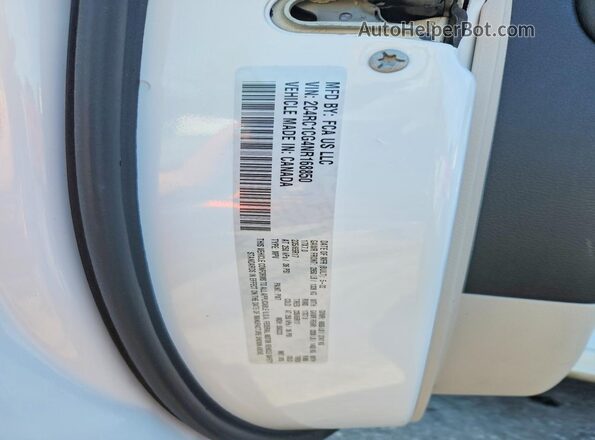2C4RC1CG4NR168850 2022 CHRYSLER VOYAGER White Widok naklejki z numerem VIN