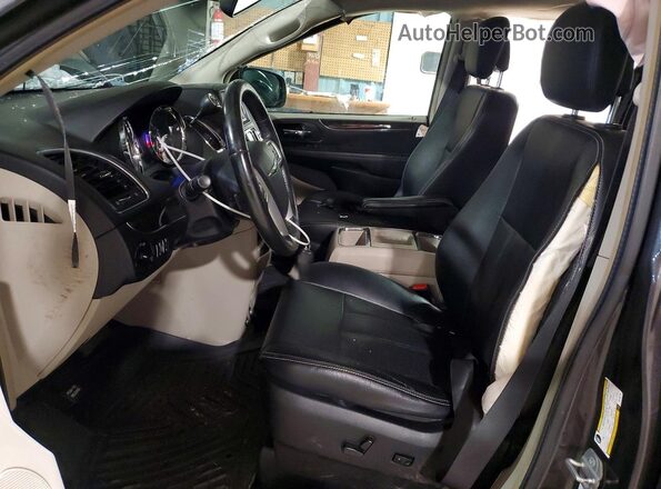2C4RC1CG6GR190710 2016 CHRYSLER TOWN Gray წინა სალონის ხედი