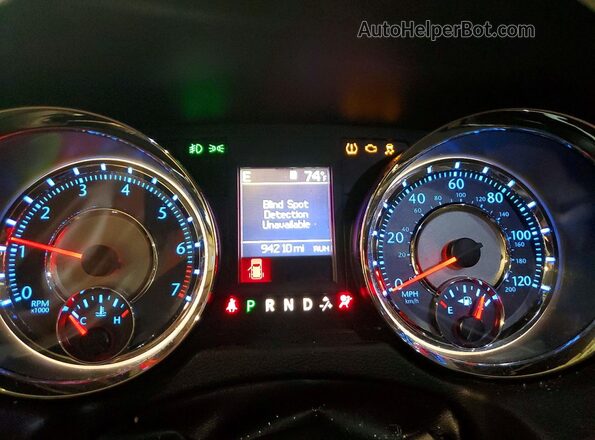2C4RC1CG6GR190710 2016 CHRYSLER TOWN Gray ხელსაწყოთა პანელის ხედი