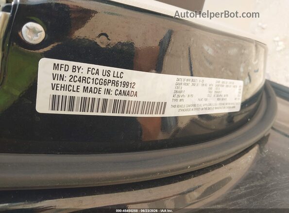 2C4RC1CG6PR619912 2023 CHRYSLER VOYAGER Black Вид підкапотного простору