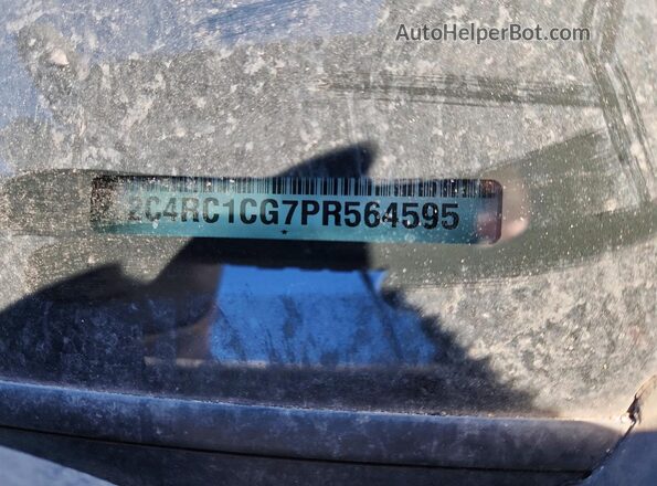 2C4RC1CG7PR564595 2023 CHRYSLER VOYAGER White VIN კოდის სტიკერის ხედი