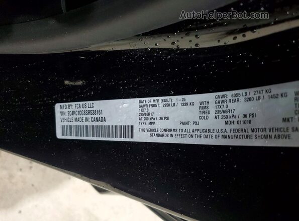 2C4RC1CG8SR538161 2025 CHRYSLER VOYAGER Black Вид наклейки з VIN-кодом