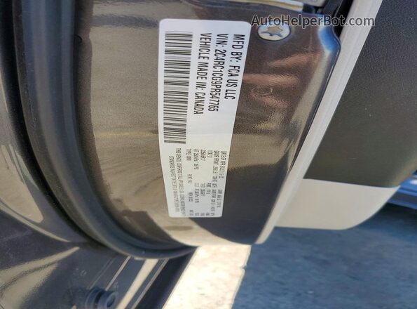 2C4RC1CG9PR547765 2023 CHRYSLER VOYAGER Charcoal Vista de la etiqueta del VIN