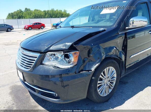 2C4RC1CGXGR207606 2016 CHRYSLER TOWN & COUNTRY Black Вид спереду