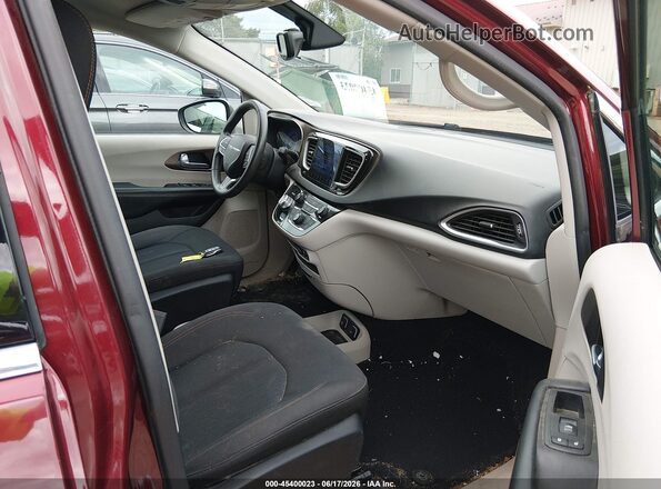 2C4RC1DG0HR528988 2017 CHRYSLER PACIFICA Burgundy წინა სალონის ხედი
