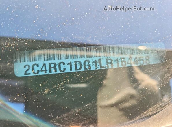 2C4RC1DG1LR164458 2020 CHRYSLER VOYAGER Charcoal VIN կոդի պիտակի տեսք