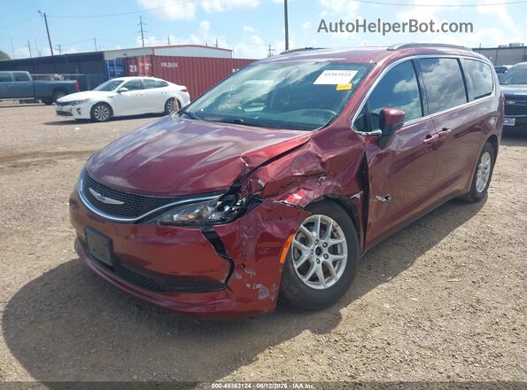 2C4RC1DG1MR528489 2021 CHRYSLER VOYAGER Maroon წინა მარცხენა ხედი სამი მეოთხედიდან