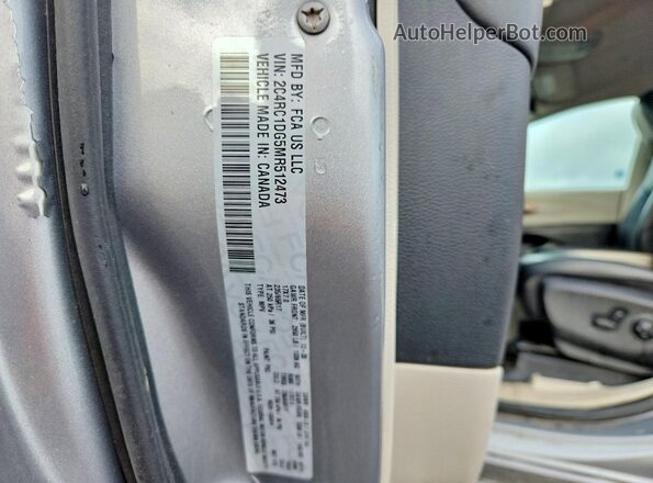 2C4RC1DG5MR512473 2021 CHRYSLER VOYAGER Gray Widok naklejki z numerem VIN