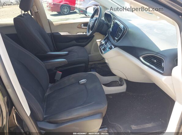 2C4RC1DG6HR507336 2017 CHRYSLER PACIFICA Black წინა სალონის ხედი