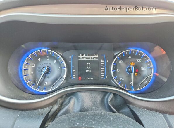 2C4RC1DG8MR505632 2021 CHRYSLER VOYAGER Белый Вид щитка приборов