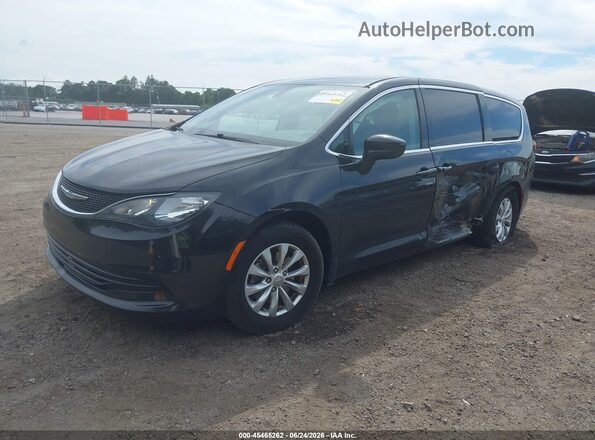 2C4RC1DGXHR676677 2017 CHRYSLER PACIFICA Black წინა მარცხენა ხედი სამი მეოთხედიდან