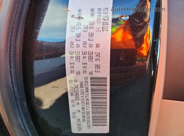 2C4RC1EG2HR634633 2017 CHRYSLER PACIFICA Black VIN կոդի պիտակի տեսք