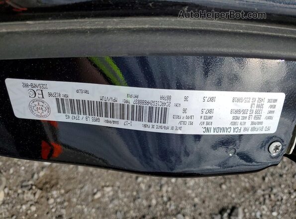 2C4RC1EG2HR688837 2017 CHRYSLER PACIFICA Черный 