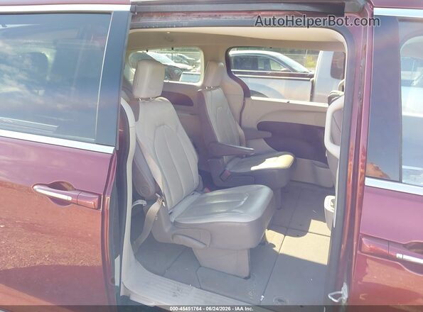 2C4RC1EG3HR518812 2017 CHRYSLER PACIFICA Maroon Vista de la etiqueta del VIN