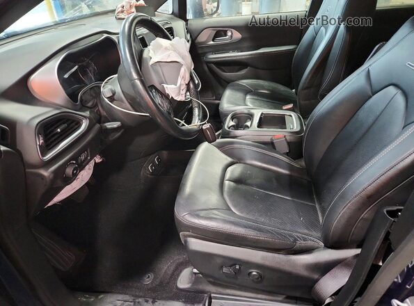 2C4RC1EG5KR643866 2019 CHRYSLER PACIFICA Blue წინა სალონის ხედი