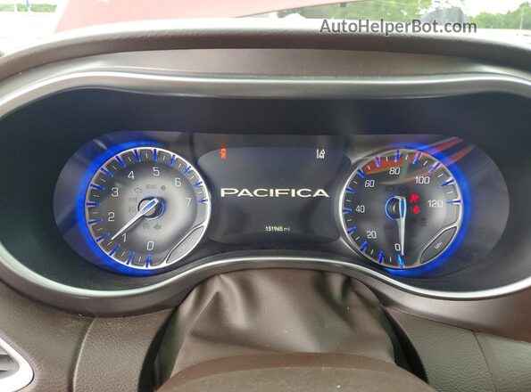 2C4RC1EG6JR127319 2018 CHRYSLER PACIFICA Red Widok zestawu wskaźników