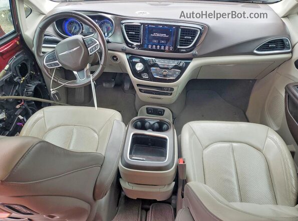 2C4RC1EG6JR127319 2018 CHRYSLER PACIFICA Red Widok deski rozdzielczej