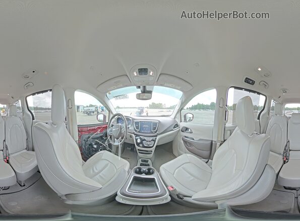 2C4RC1EG6JR127319 2018 CHRYSLER PACIFICA Red Widok wnętrza 360 stopni