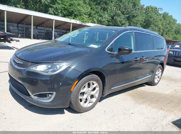 2C4RC1EG6JR273185 2018 CHRYSLER PACIFICA Black Առջևի ձախ երեք քառորդ տեսարան