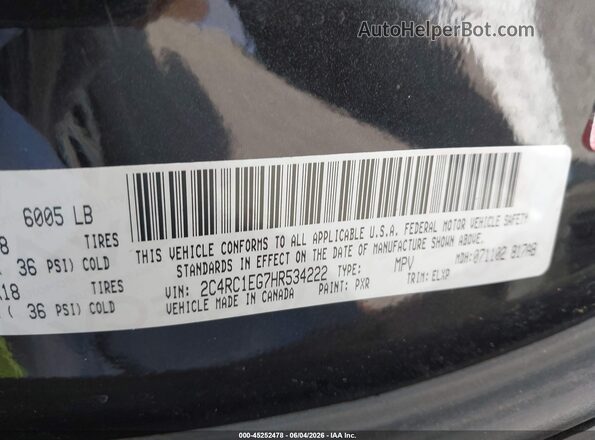 2C4RC1EG7HR534222 2017 CHRYSLER PACIFICA Black 