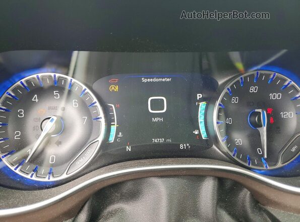 2C4RC1EG7KR604048 2019 CHRYSLER PACIFICA Blue Սարքավորումների վահանակի տեսք