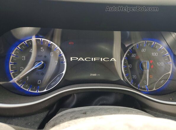 2C4RC1EG8LR210558 2020 CHRYSLER PACIFICA White ხელსაწყოთა პანელის ხედი