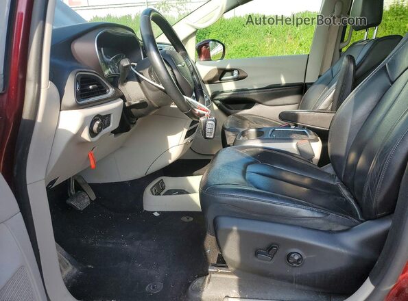 2C4RC1EGXHR543187 2017 CHRYSLER PACIFICA Red Widok wnętrza z przodu