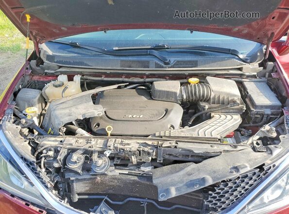2C4RC1EGXHR543187 2017 CHRYSLER PACIFICA Red Widok komory silnika