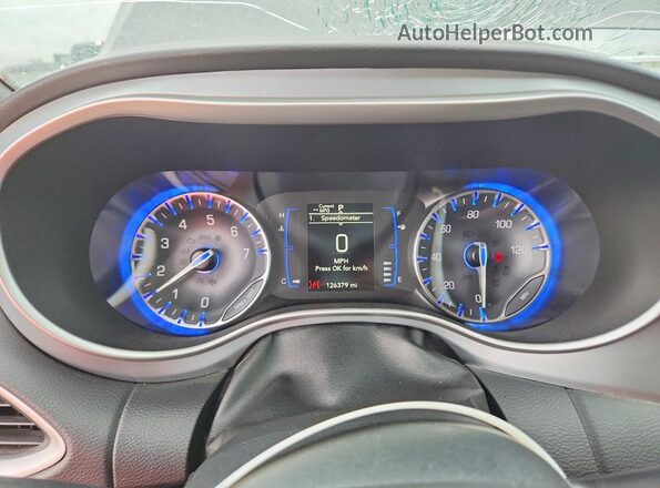 2C4RC1FG3LR126856 2020 CHRYSLER PACIFICA Gray ხელსაწყოთა პანელის ხედი