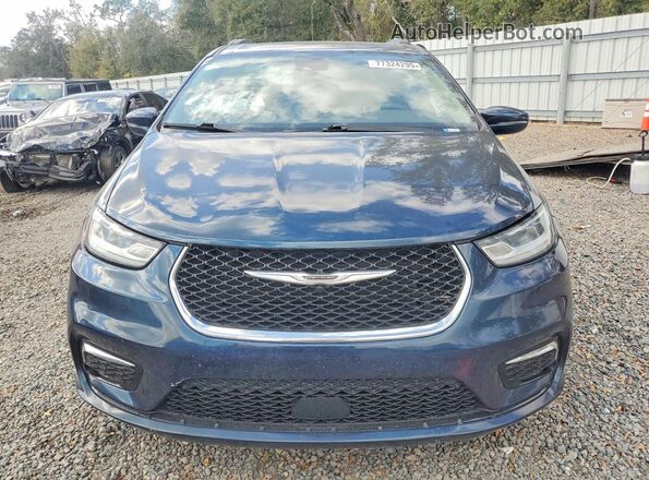 2C4RC1FG9MR598741 2021 CHRYSLER PACIFICA Blue Front view