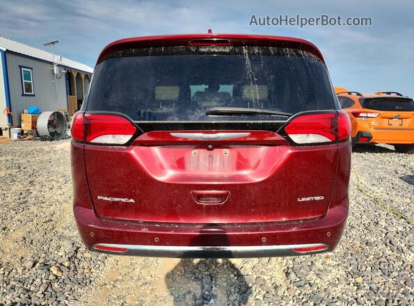 2C4RC1GG0HR769879 2017 CHRYSLER PACIFICA Burgundy უკანა ხედი