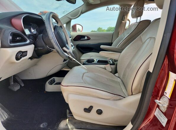 2C4RC1GG0HR769879 2017 CHRYSLER PACIFICA Burgundy წინა სალონის ხედი