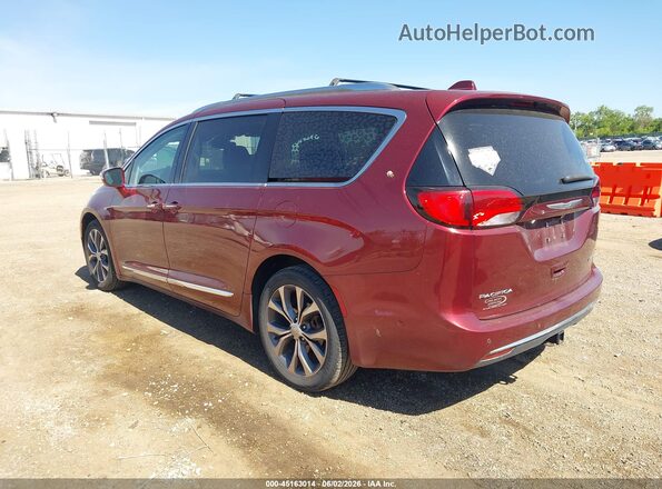 2C4RC1GG0JR112845 2018 CHRYSLER PACIFICA Red Trasero izquierdo