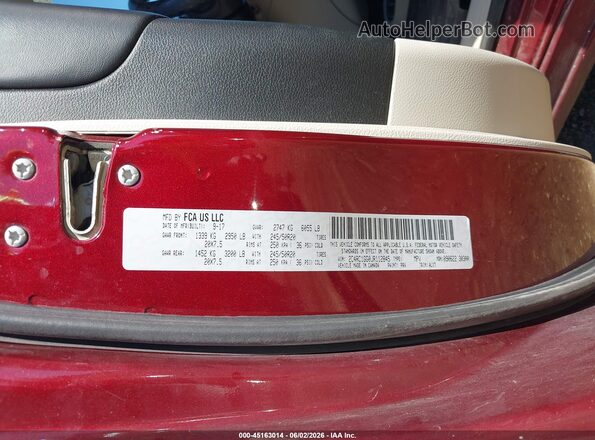 2C4RC1GG0JR112845 2018 CHRYSLER PACIFICA Red Vista del compartimento del motor