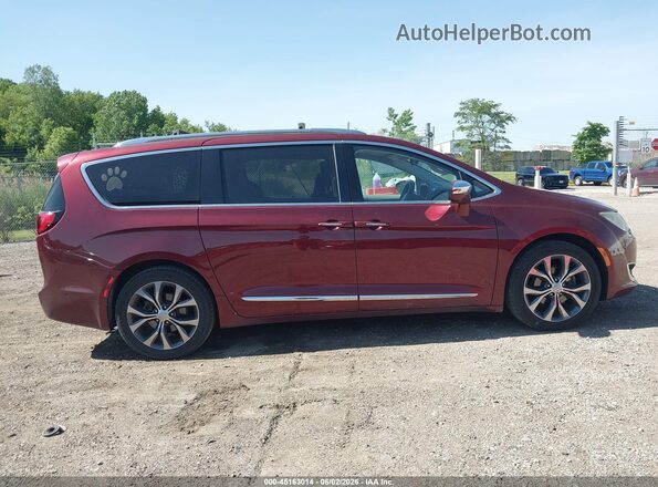 2C4RC1GG0JR112845 2018 CHRYSLER PACIFICA Red Vista interior trasera