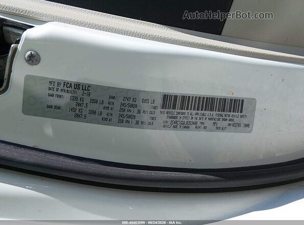 2C4RC1GG0JR263409 2018 CHRYSLER PACIFICA White Engine compartment view