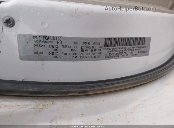 2C4RC1GG0LR109737 2020 CHRYSLER PACIFICA White Շարժիչի բաժամունքի տեսք