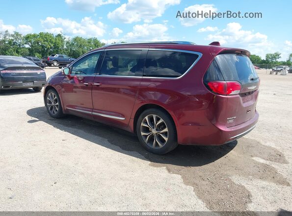 2C4RC1GG1HR533726 2017 CHRYSLER PACIFICA Burgundy Задня ліва чверть