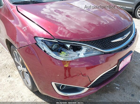2C4RC1GG1HR533726 2017 CHRYSLER PACIFICA Burgundy Вид спереду