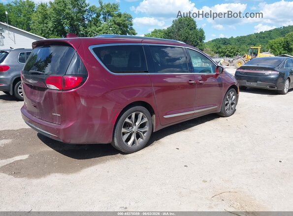 2C4RC1GG1HR533726 2017 CHRYSLER PACIFICA Burgundy Задня права чверть
