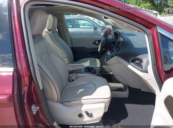 2C4RC1GG1HR533726 2017 CHRYSLER PACIFICA Burgundy Вид салону спереду
