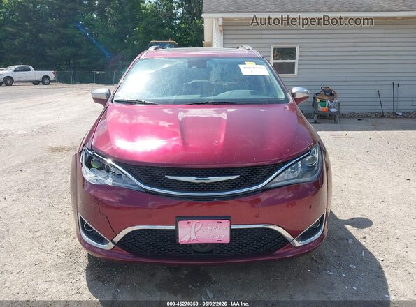 2C4RC1GG1HR533726 2017 CHRYSLER PACIFICA Burgundy Вид щитка приладів
