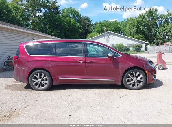 2C4RC1GG1HR533726 2017 CHRYSLER PACIFICA Burgundy Вид задньої частини салону