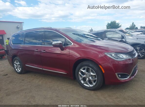 2C4RC1GG1JR276055 2018 CHRYSLER PACIFICA Burgundy უკანა სალონის ხედი